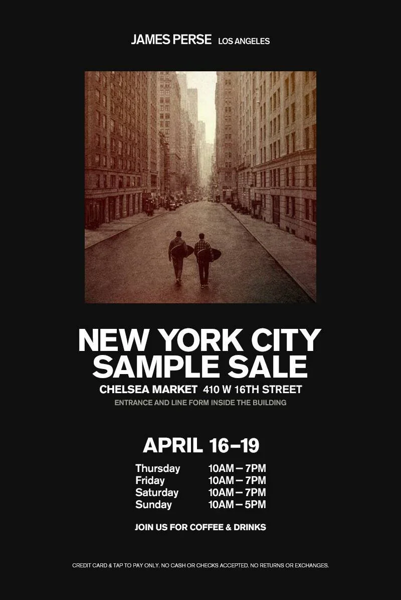 James Perse Sample Sale