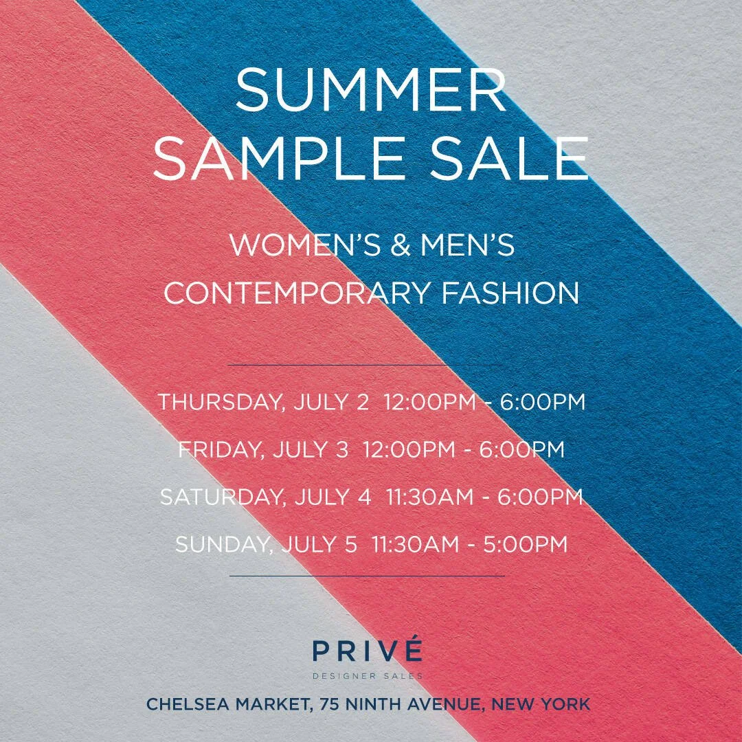 Summer Sample Sale