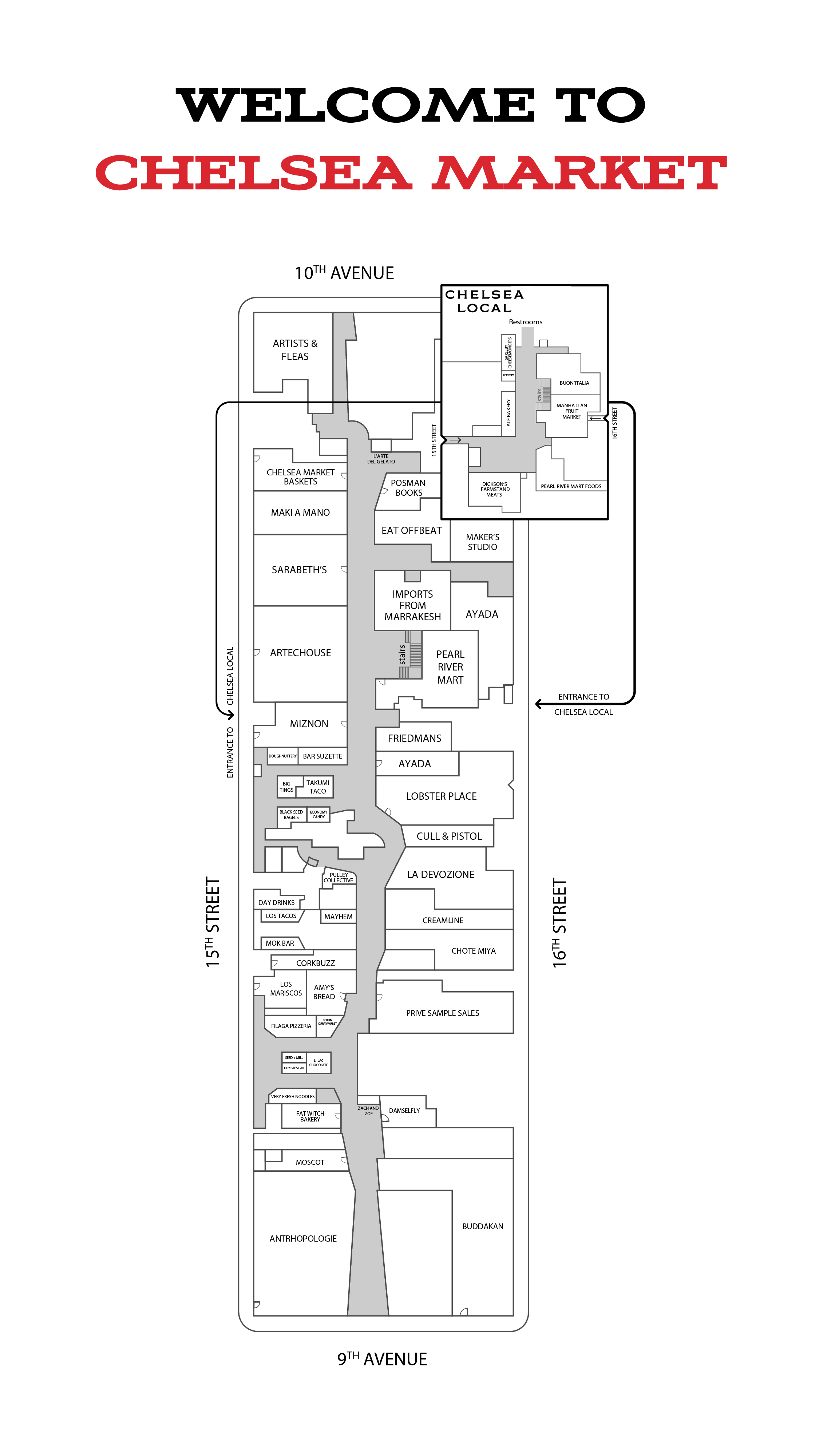 Visit Chelsea Market - MCM Map Website Vertical