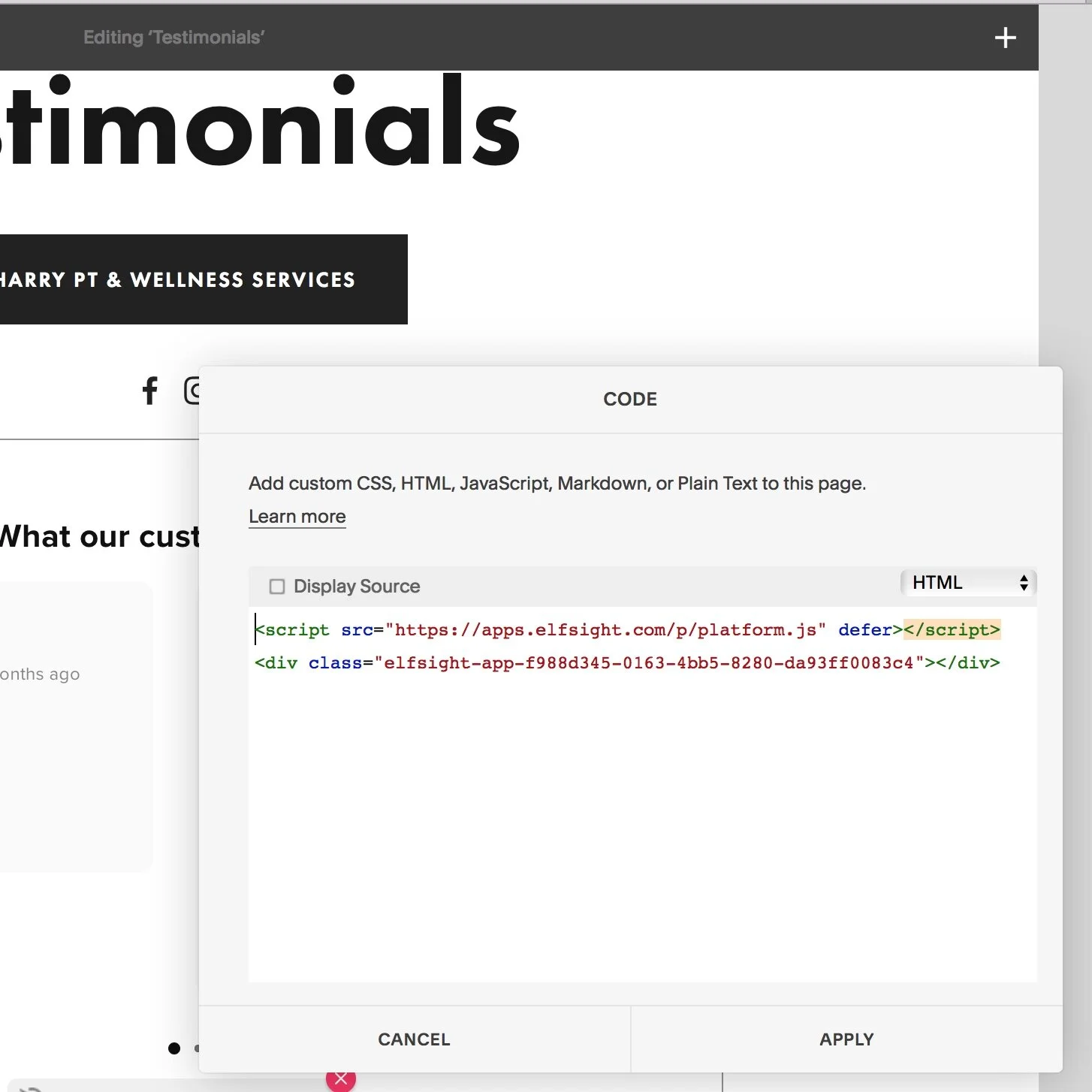 How to Embed your Google & Facebook Reviews into your Website - for Free! —  Logolalia Design