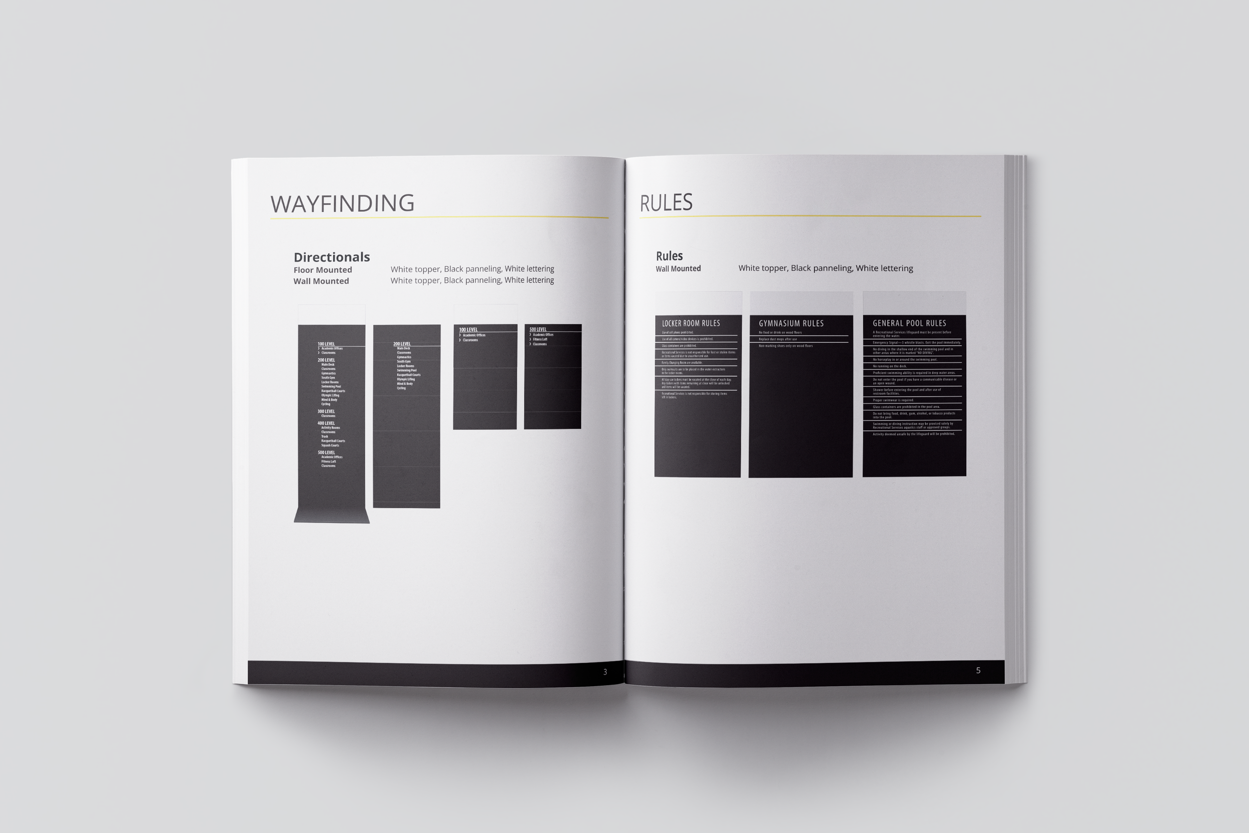 Directional  &amp; Rules Signage
