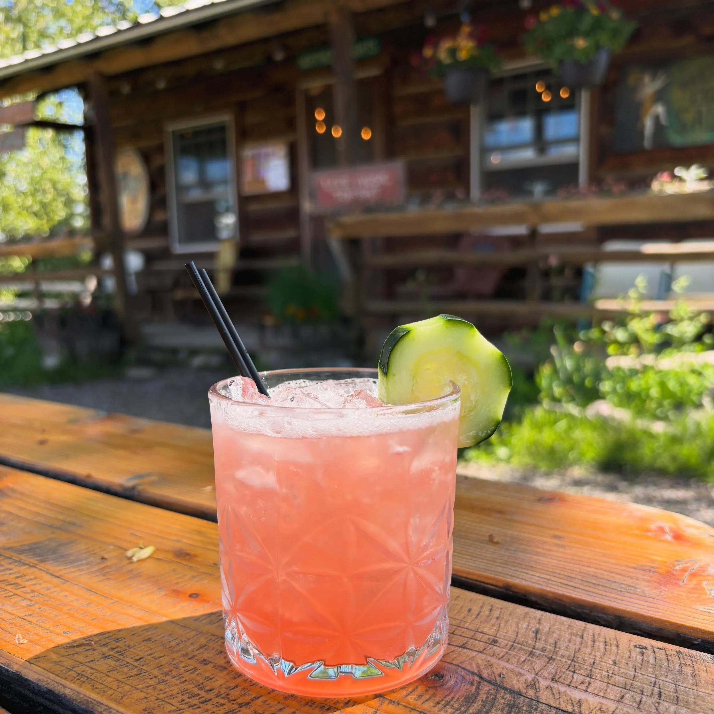 TGIF! Try our new cocktail - the Cucumber Smash featuring @whistlingandydistilling Cucumber Gin, Campari, lime, fresh cucumber &amp; simple syrup. So fresh, so delicious! We&rsquo;ll be drinking these all summer.
