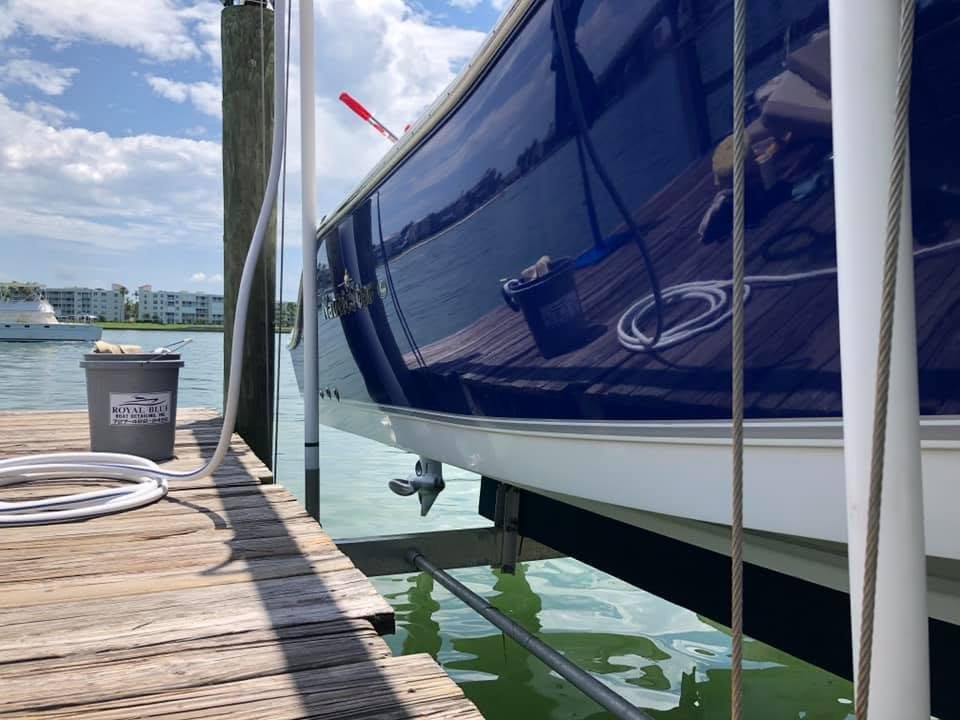 Recent boat waxing project
