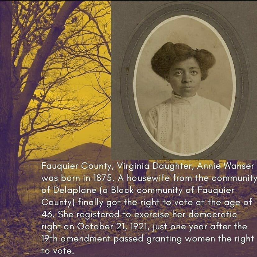 It is in preparing for this Sunday that I experienced another shift. I had not fully imagined that the ratification of the 19th amendment readily positioned some Black women to vote in 1920. But working with the faces of these Fauquier County, Virgin