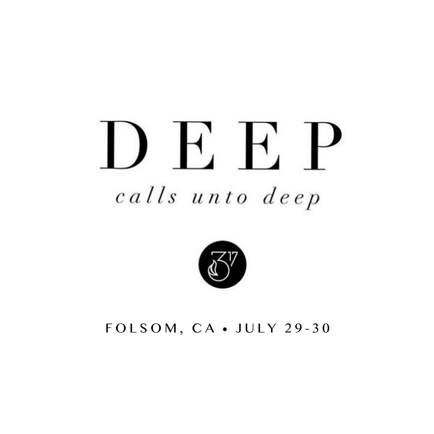 Deep calls unto DEEP✨Ladies- are you ready for OVERFLOW? Join us July 29-30 for DEEP! One encounter with God can change everything! 

Find all the info (including early bird rate) at our event link www.Deep317.com ( LINK IN BIO )

#deep317 #encounter
