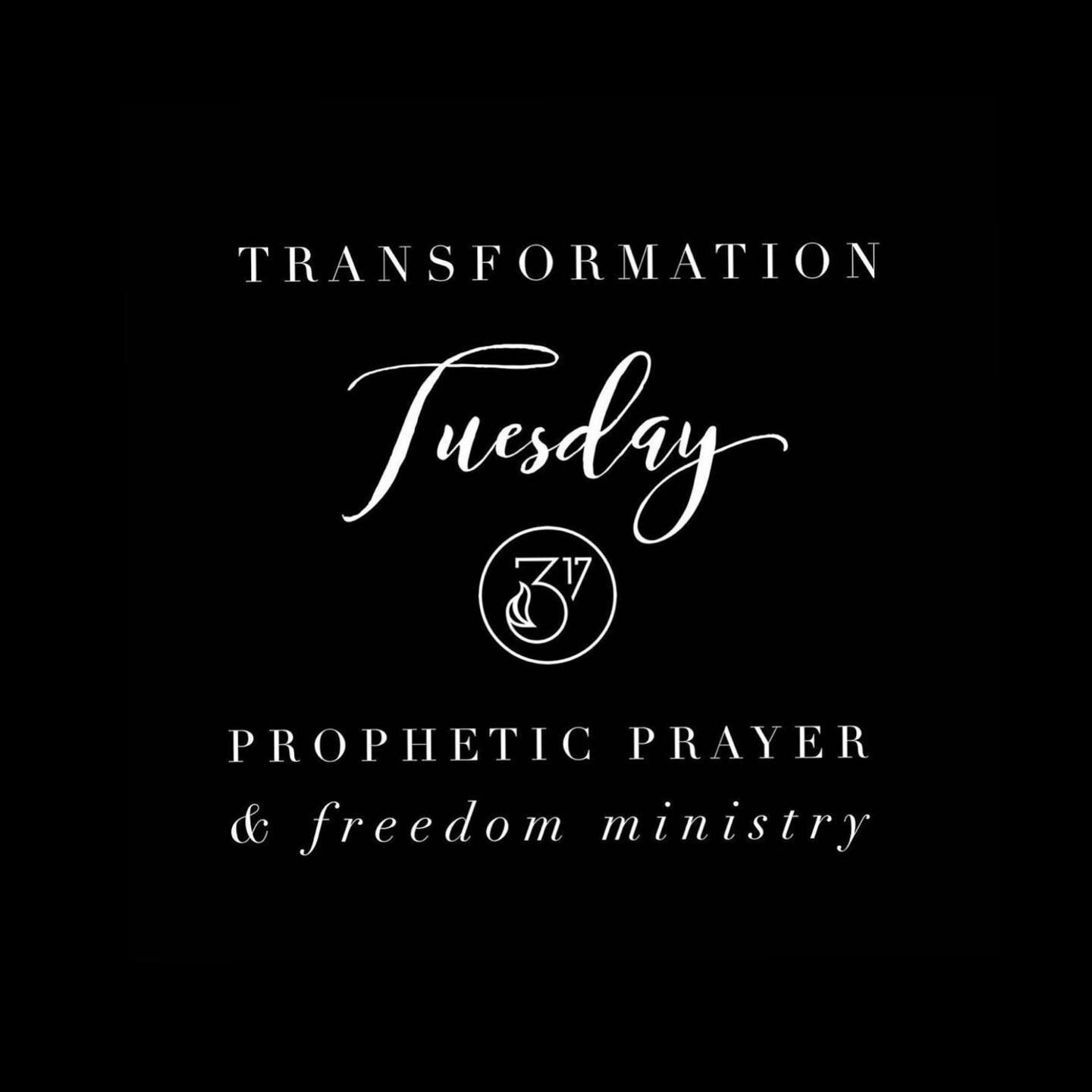 It&rsquo;s TUESDAY Prayer &amp; Prophetic time!🔥 Join us today at 12:30pm PST LIVE on @317freedom Ministry Facebook Page for #transformationtuesday LINK IN BIO
You can post your name or prayer requests- our team prays over each one.
.
See you there❤