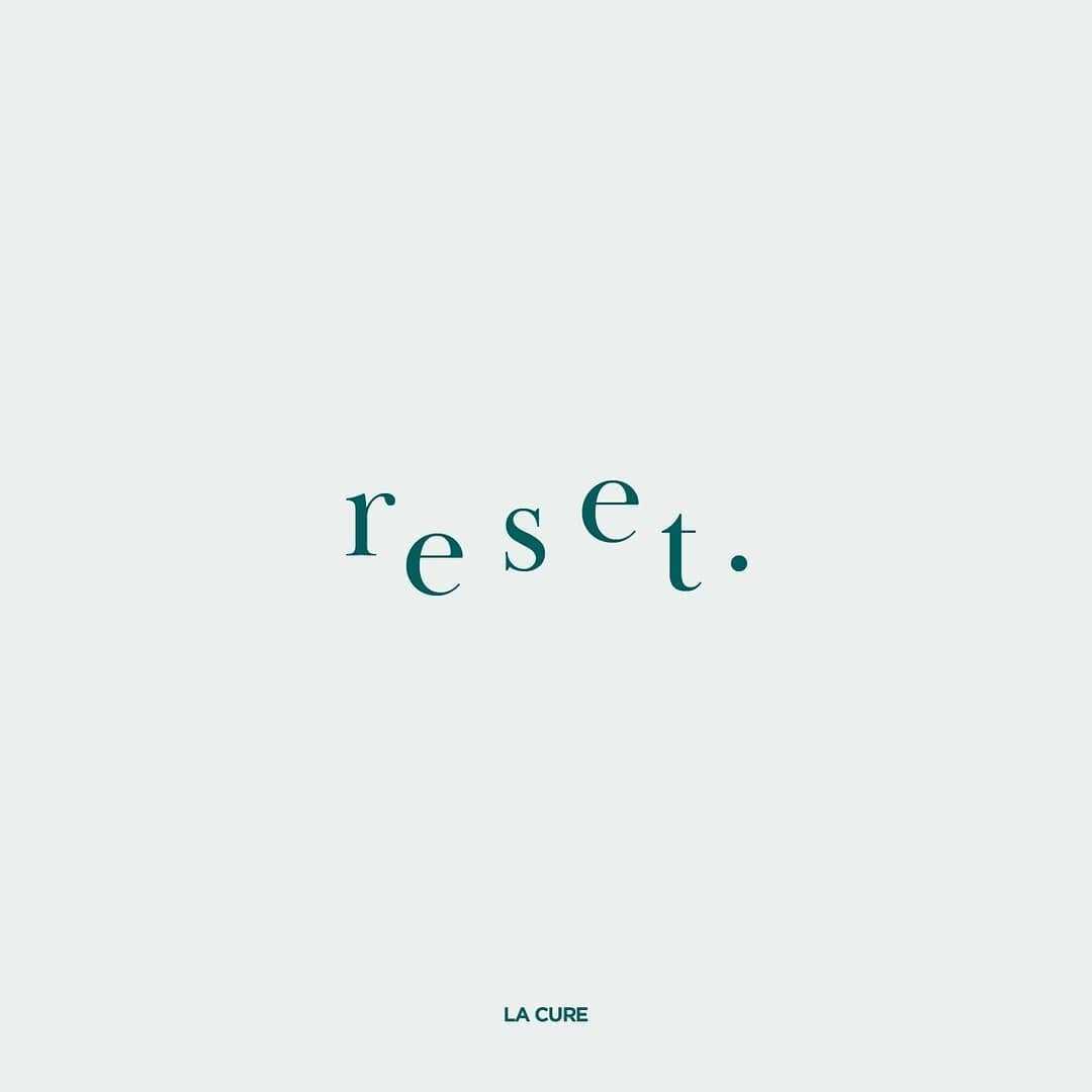 Reset @ La Cure 🍃
Take time today to reconnect. Ground yourself. Do some breathing exercises. Observe. Don't judge or act. Let go. Ease your mind.

🙏🏼 Happy Sunday ✨