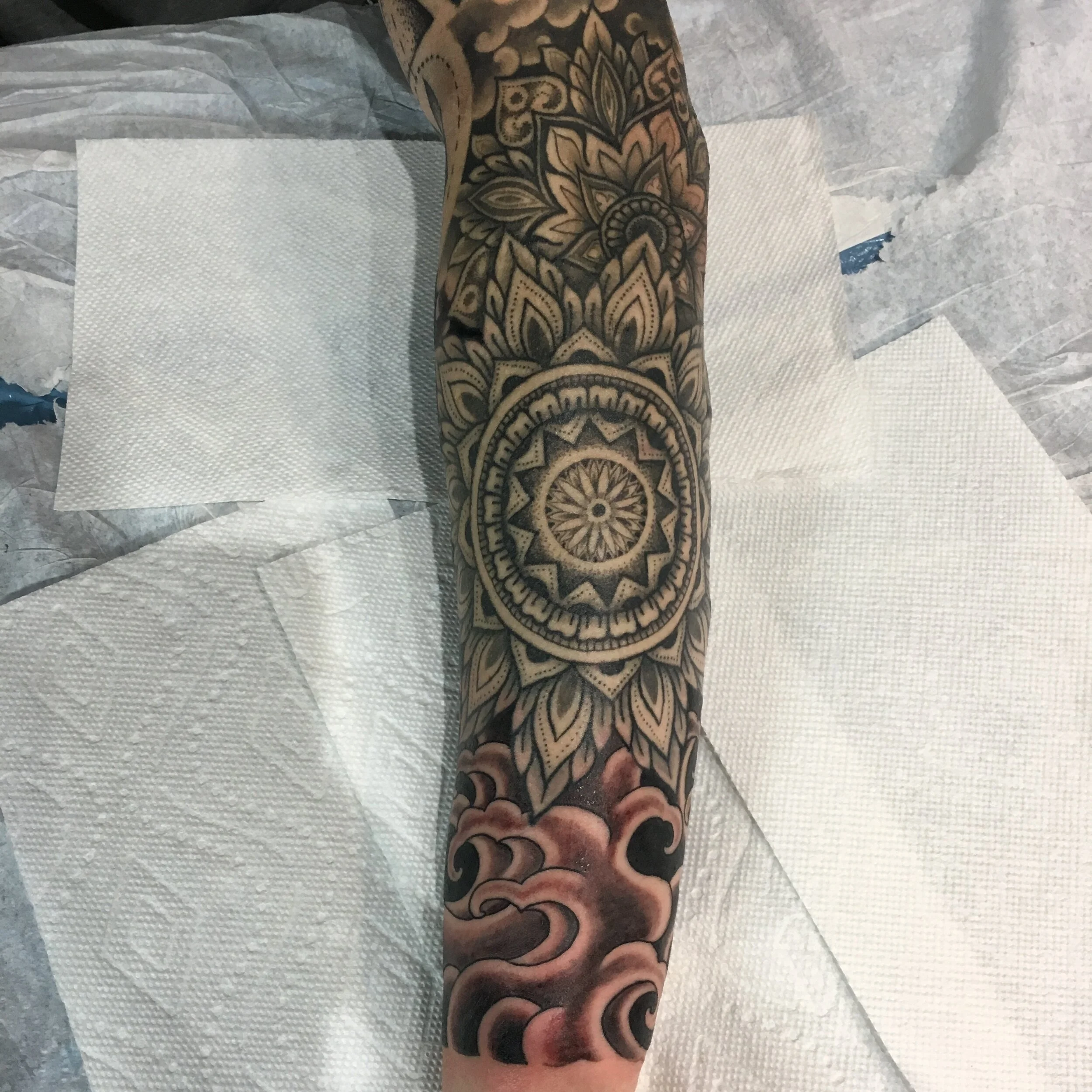mandala and water on arm 7.JPG