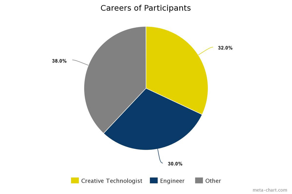 Careers of Participants pie chart