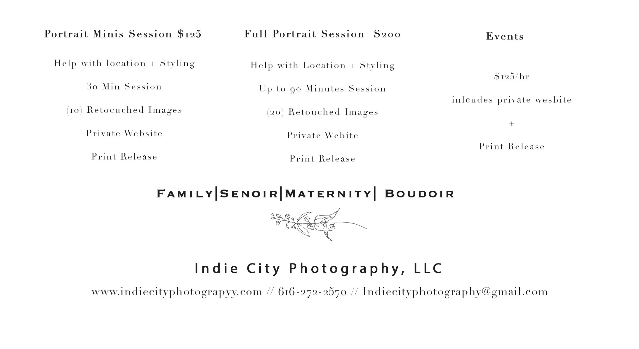 $25 Studio Fee Applies