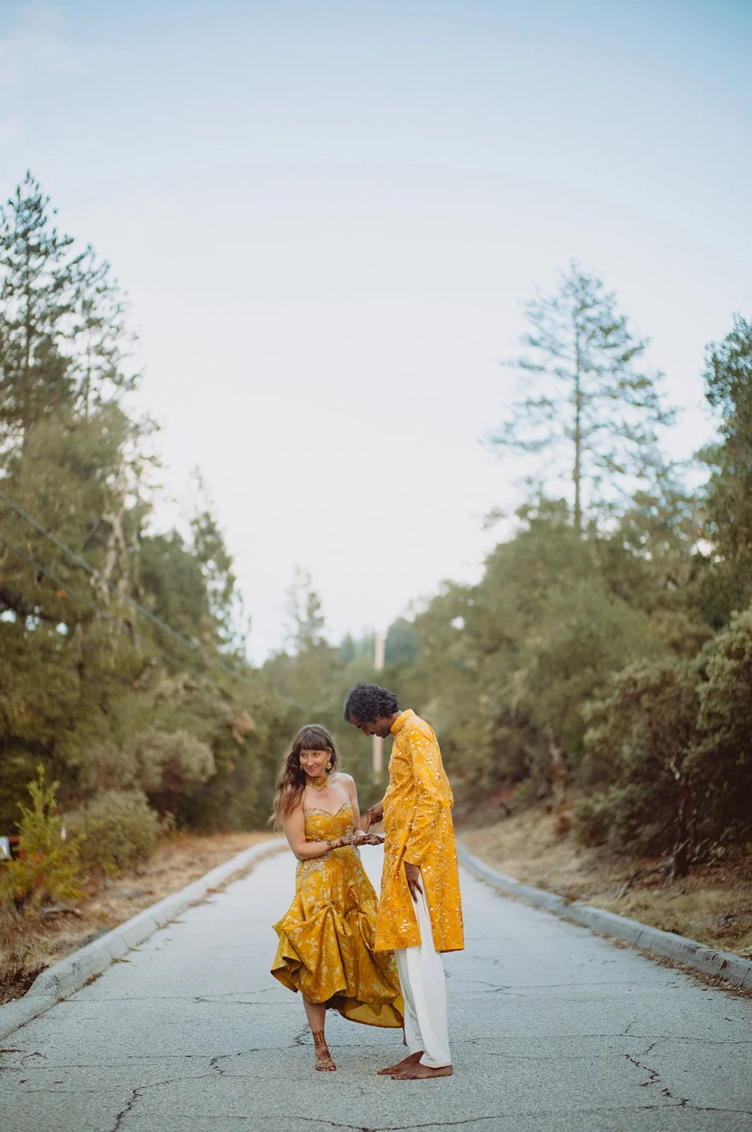 outdoor wedding ceremony in the Santa Cruz Mountains Waterfall Lodge