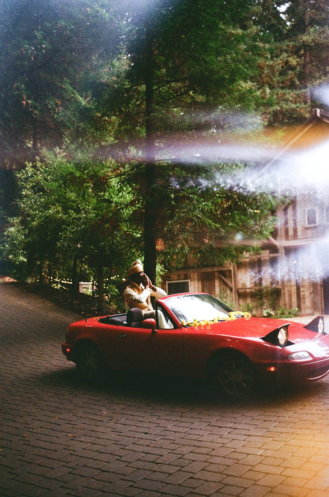 outdoor wedding ceremony Santa Cruz Mountains Waterfall Lodge Retreat