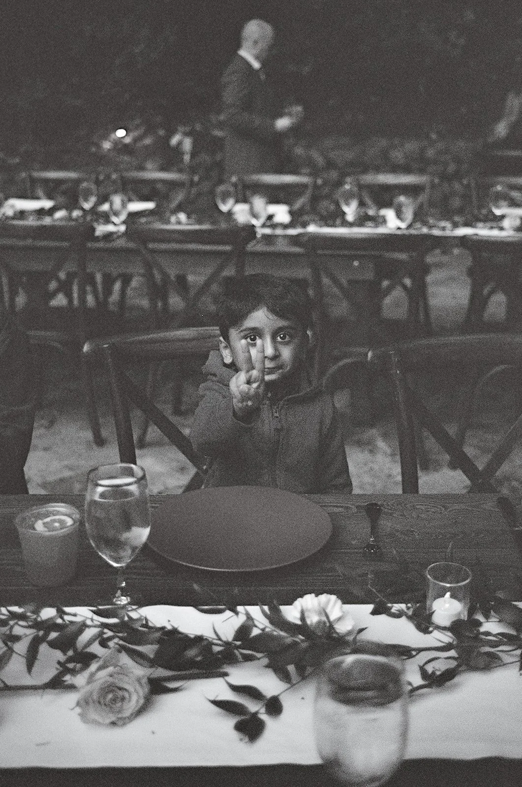 guests witnessing vows beneath redwoods Waterfall Lodge Ben Lomond