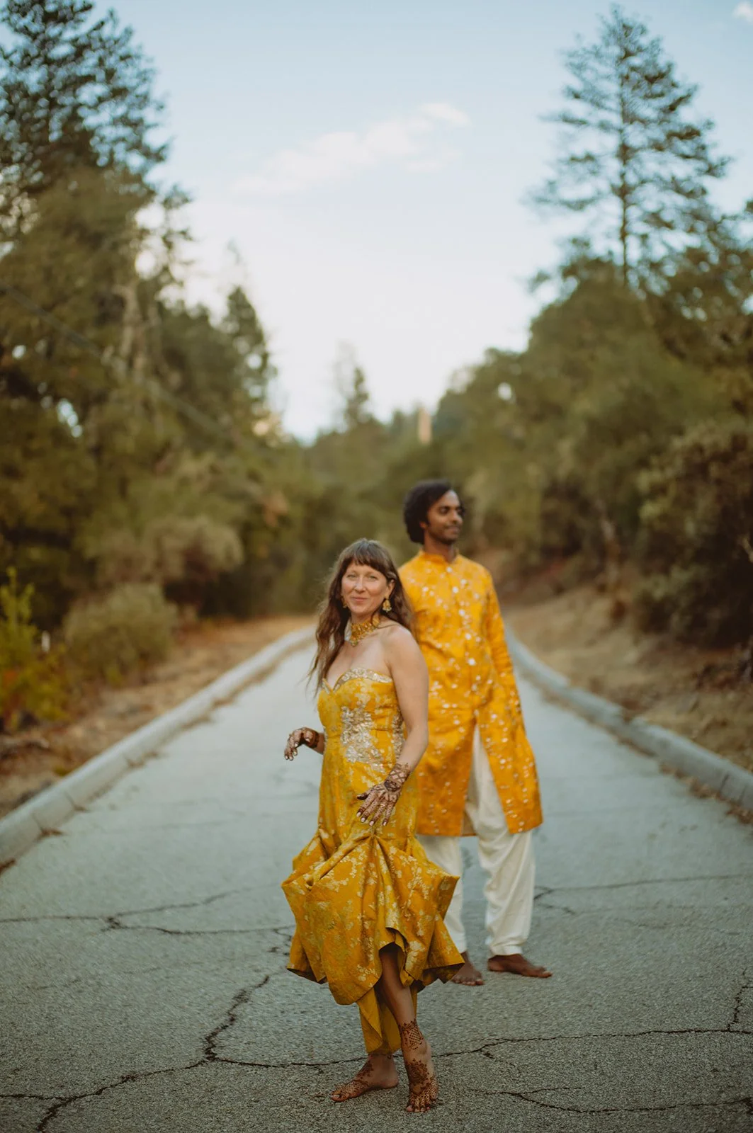 wedding vows exchanged at Waterfall Lodge Santa Cruz Mountains