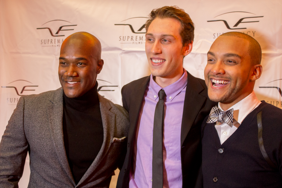 CEO of Supremacy Films Errol Sadler (Left), Actor Jean-Luc McMurtry, (Middle) Director Brandon Thaxton (Right)