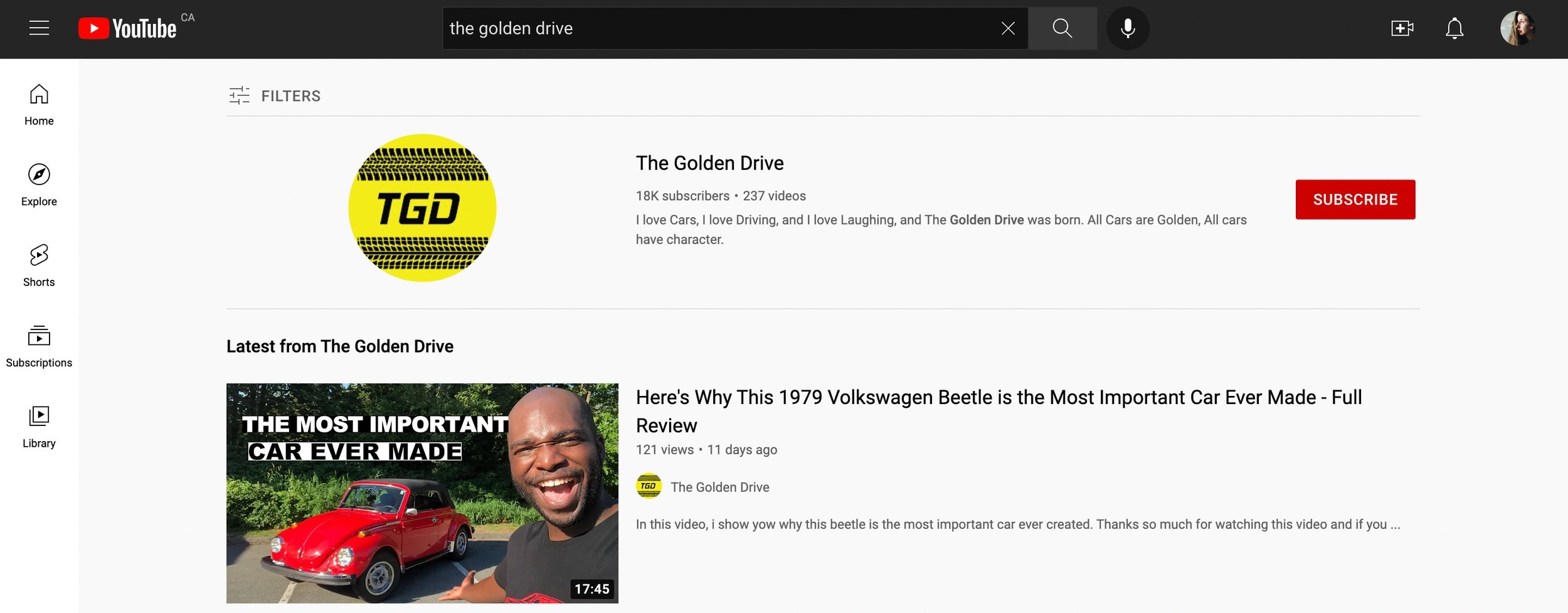 The Golden Drive, a car refurbishing and reviewing content creator, had some home-made branding, but it was time for a refresh.