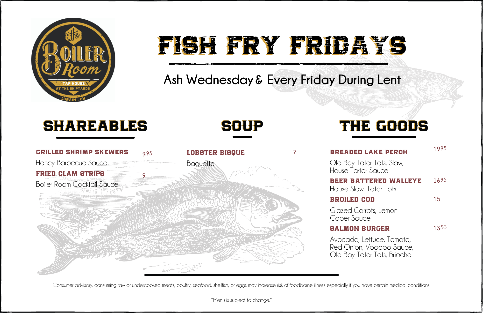 Fish Fry Fridays — The Shipyards