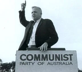 Rupert Lockwood delivering a speech at the Domain in Sydney