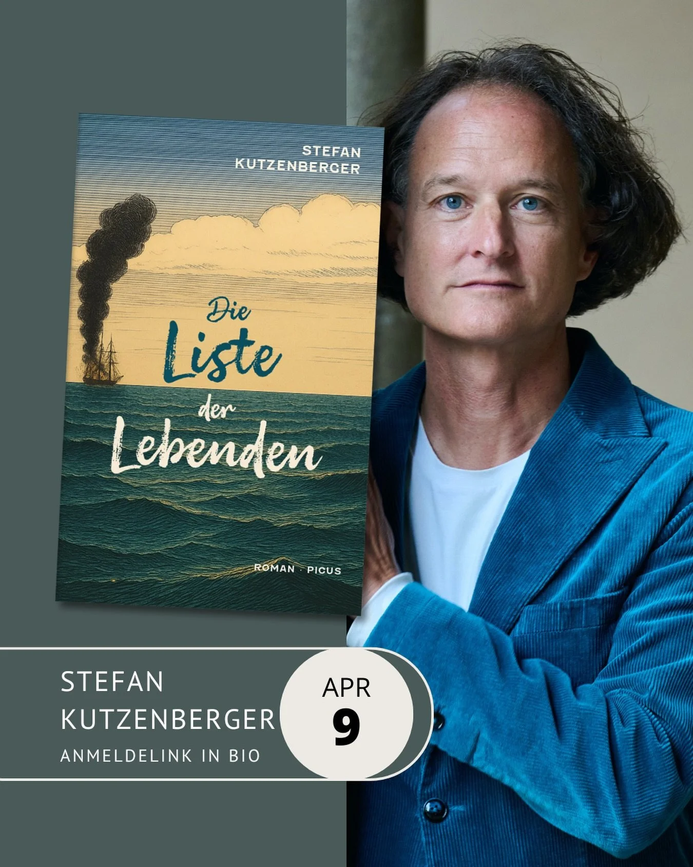 Seit Jahren ist der Plan mit @stefan.kutzenberger eine Lesung bei uns zu machen. 2026 schaffen wir es endlich! Wir freuen uns auf diesen Abend mit einem besonders liebensw&uuml;rdigen Menschen und auf eine Zeitreise ins 19. Jahrhundert 
9. April 19 U