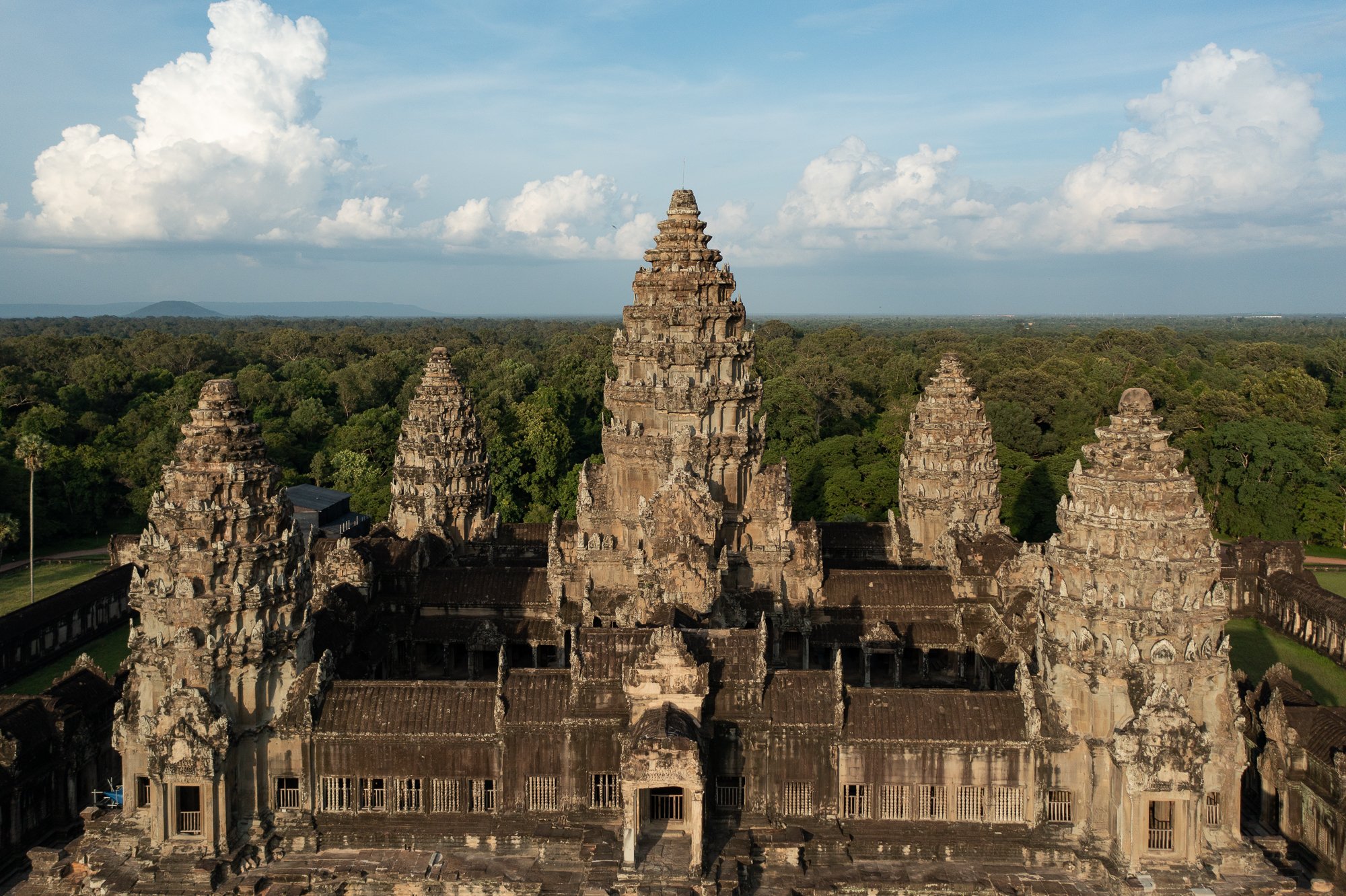 Drone photograph of Angkor Wat, Cambodia. Taken while working as a drone pilot for CNN 
