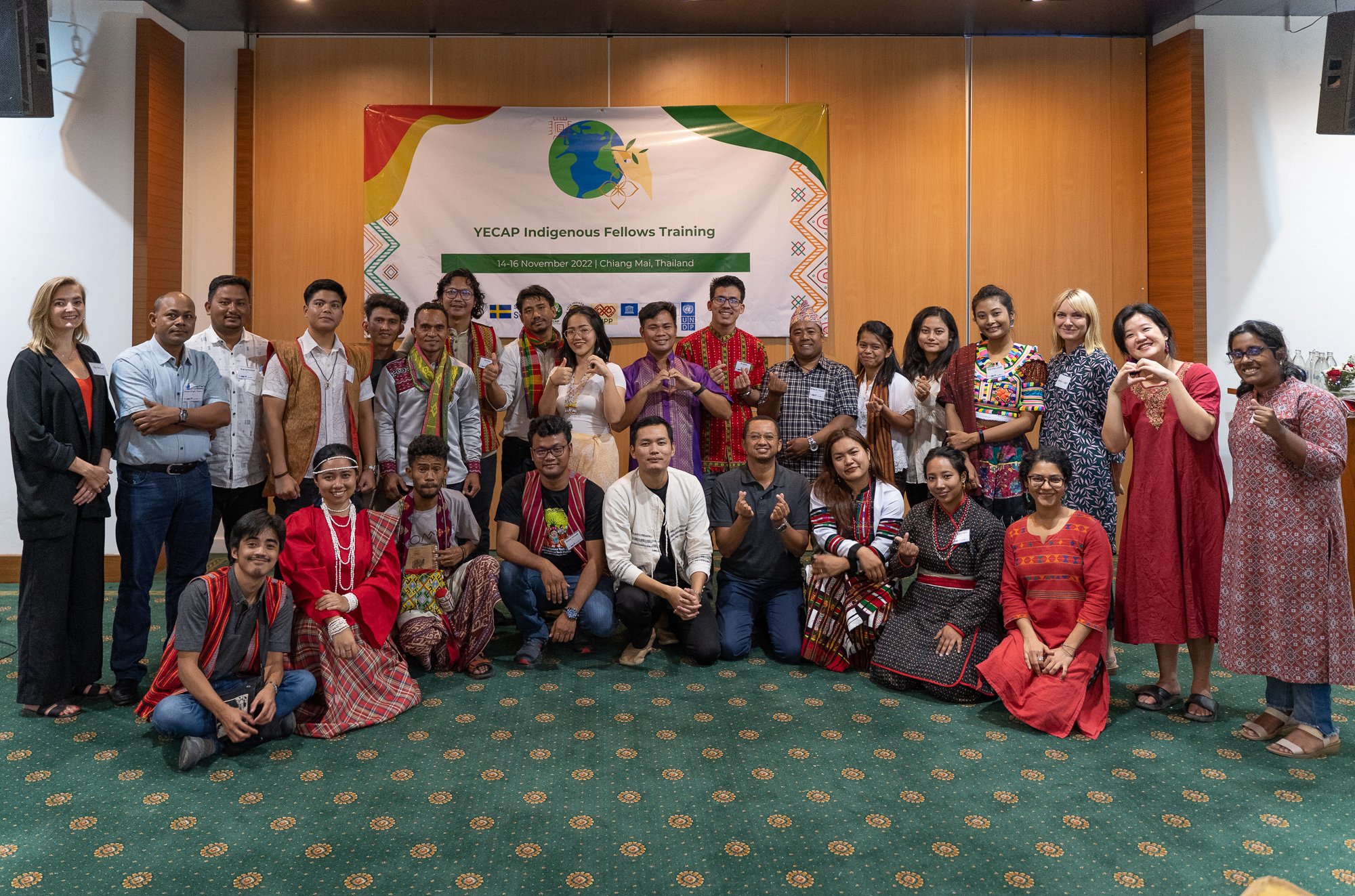 A group shot of the YECAP indigenous fellows training participants