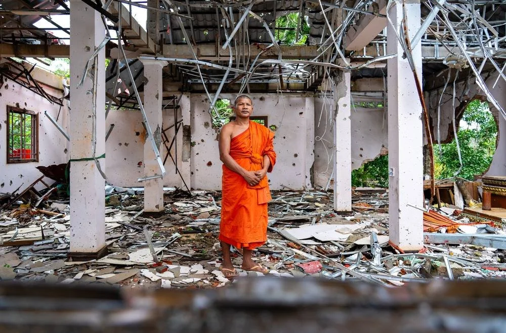Photographing Conflict Damage at Preah Vihear Temple for the Australian Financial Review