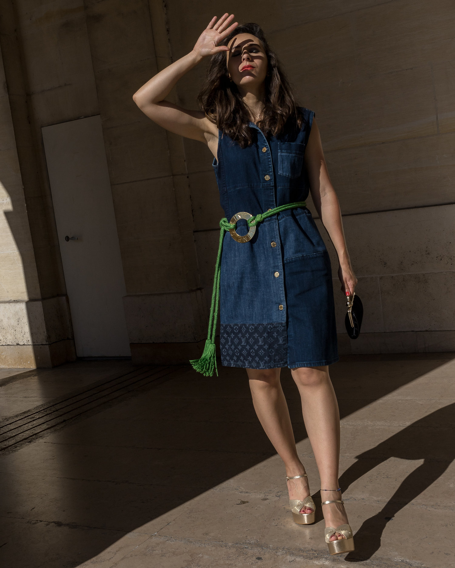 Lv denim dress