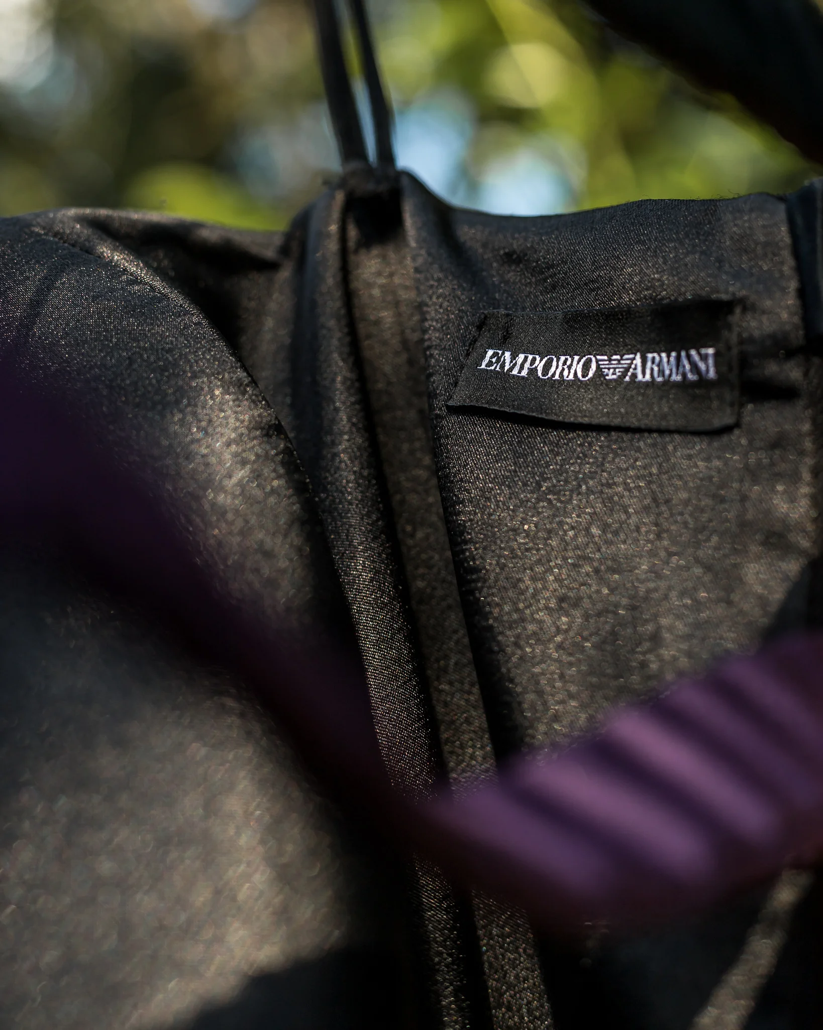 emporio armani black dress