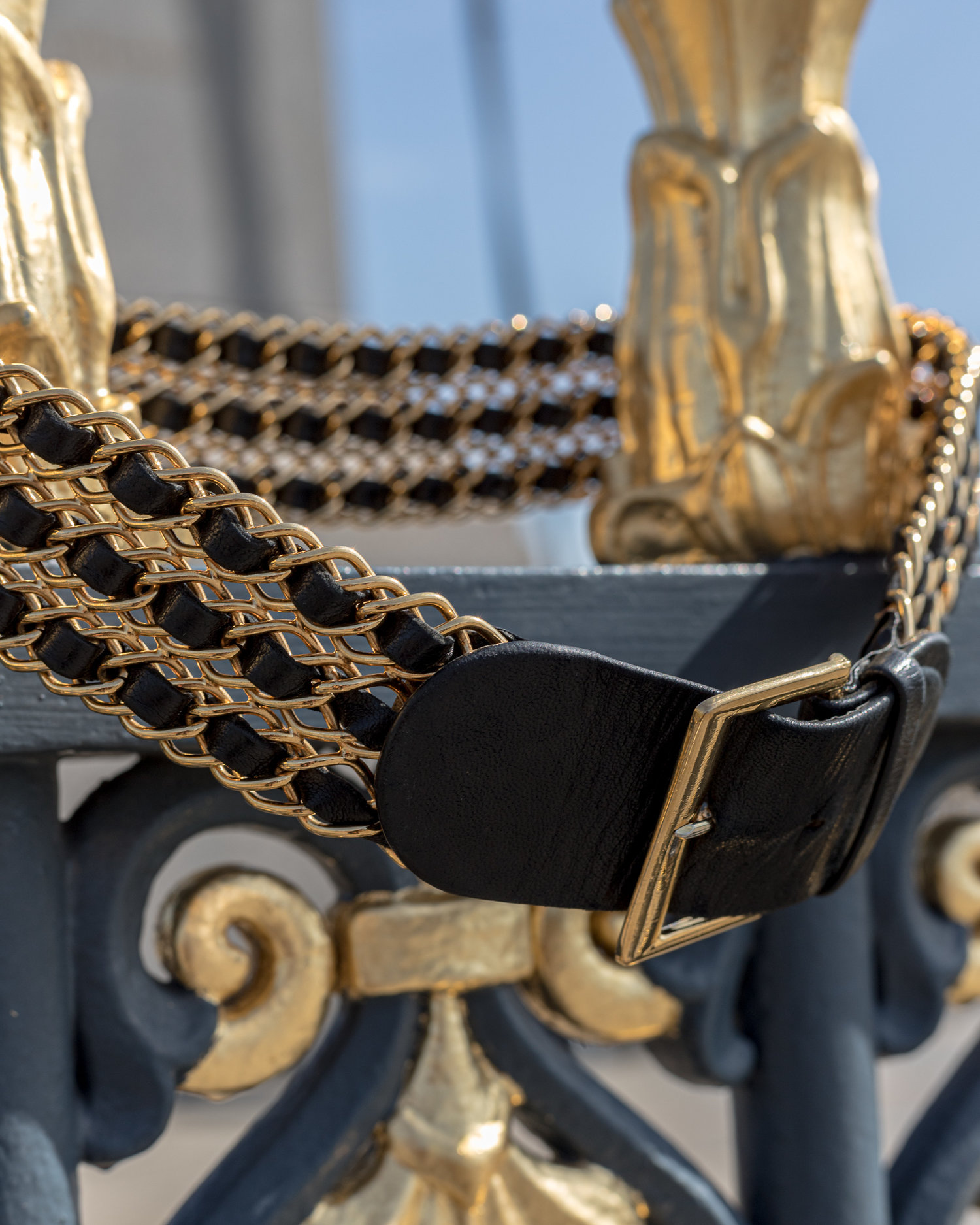 Vintage Chanel Belt with 3 Chain Rows (very rare) — singulié