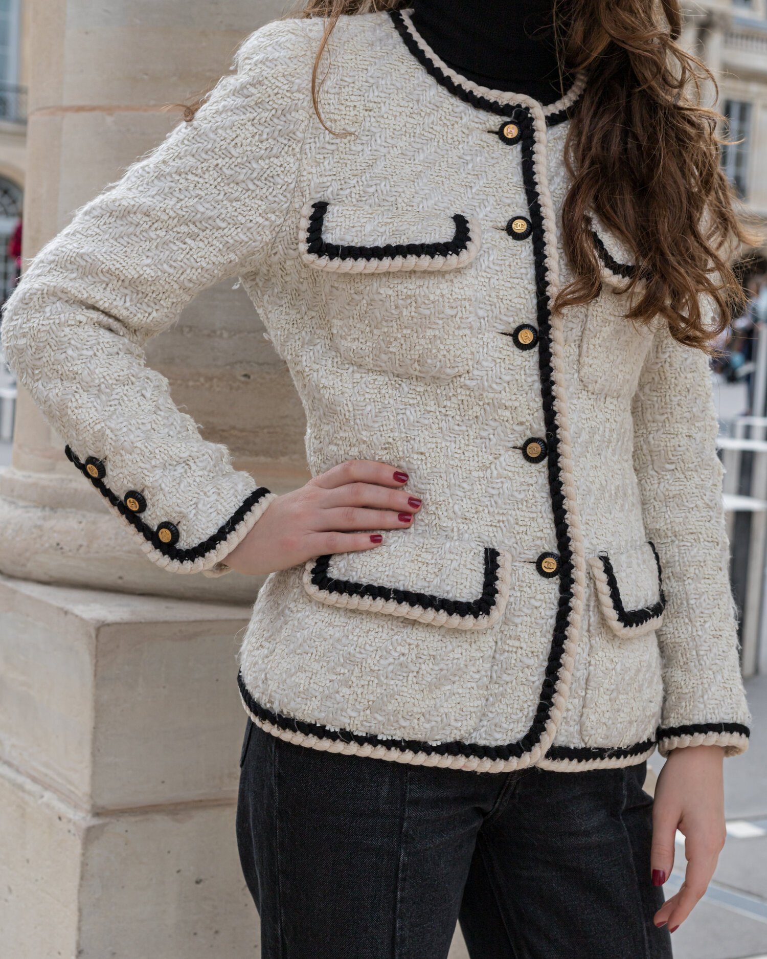 Dolce & Gabbana 'Special Edition' Tweed Blazer with Sequins Fur Trim -  Dolce & Gabbana