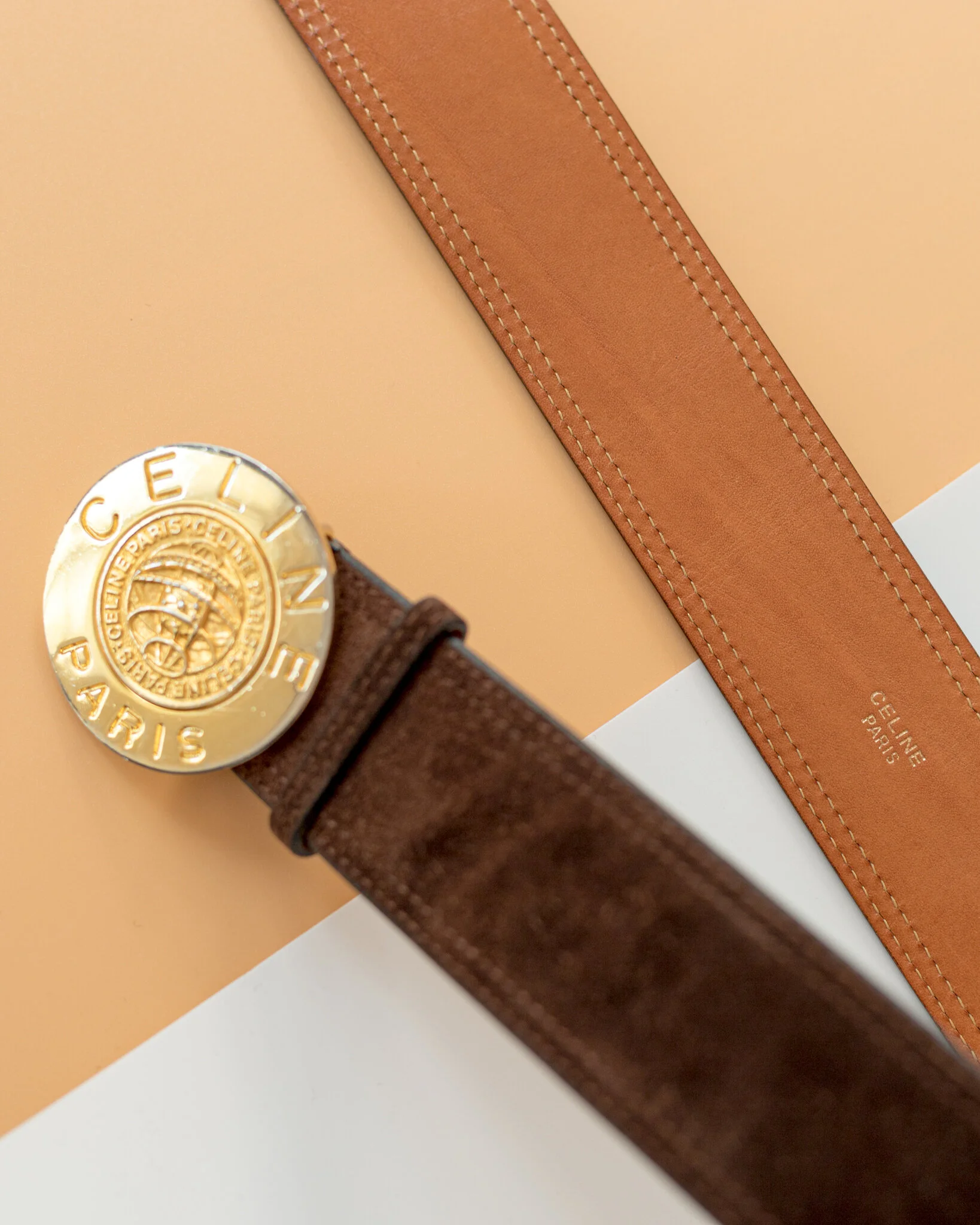 Vintage Celine Belt in Brown — singulié