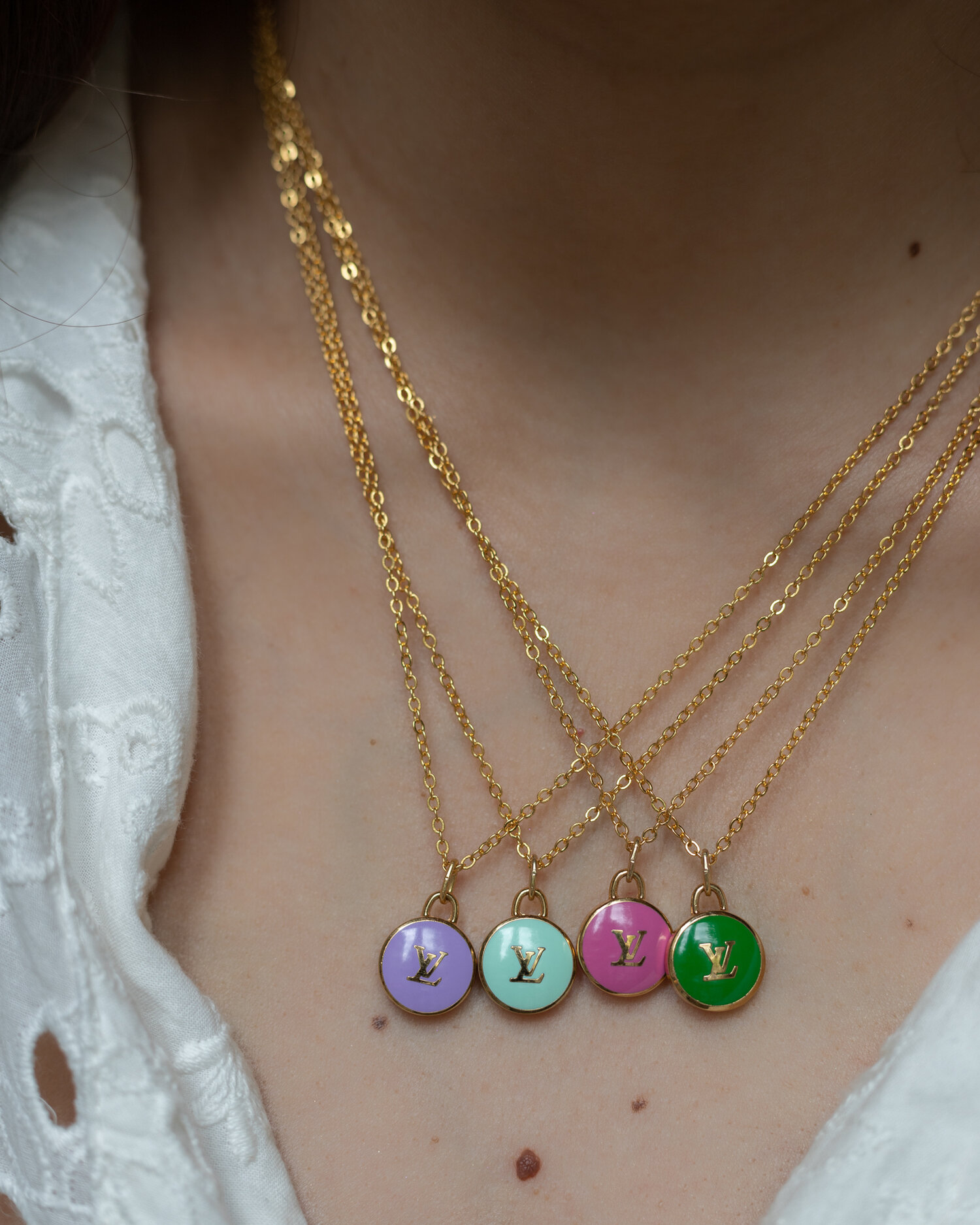 vuitton charm necklace