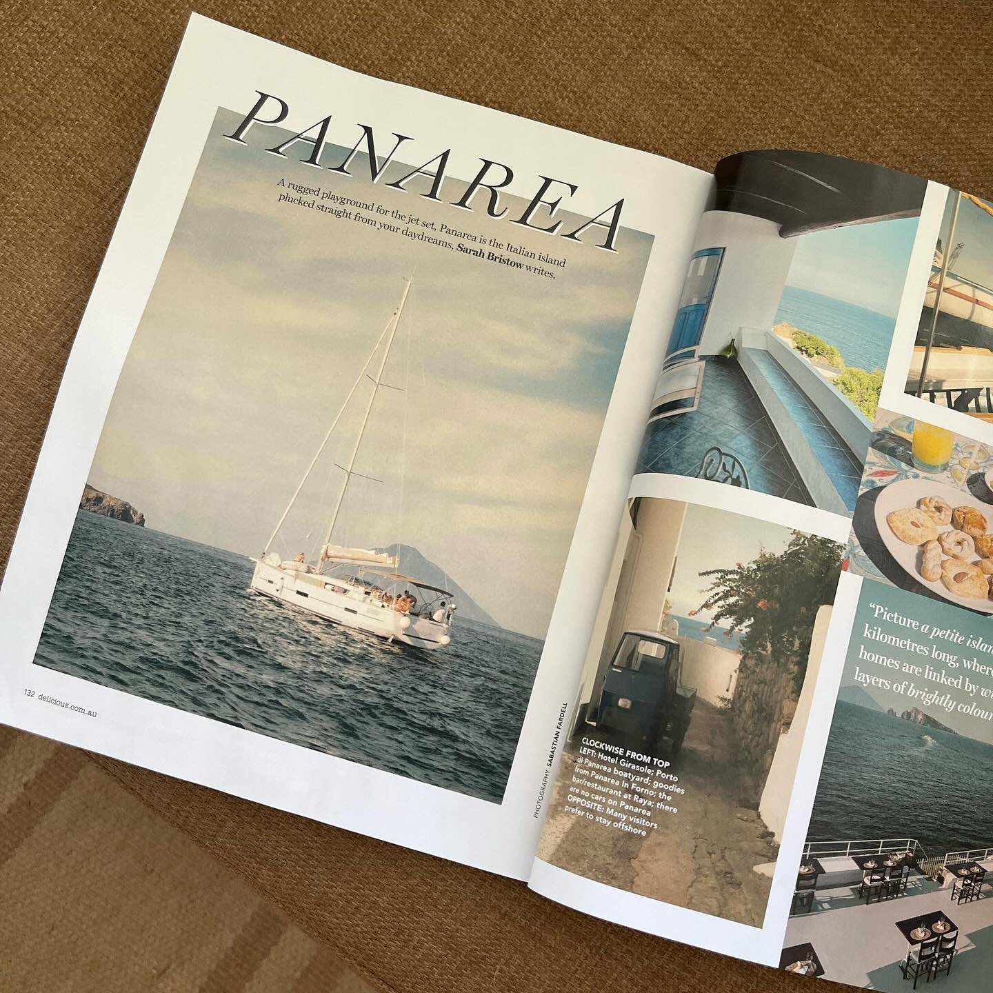Last year I dropped by dreamy Panarea. Find my ode to the small but mighty island in the @deliciousaus March issue. Thanks to @sabastianfardell for the glorious photos &amp; @constantinademos for letting me rant on.
