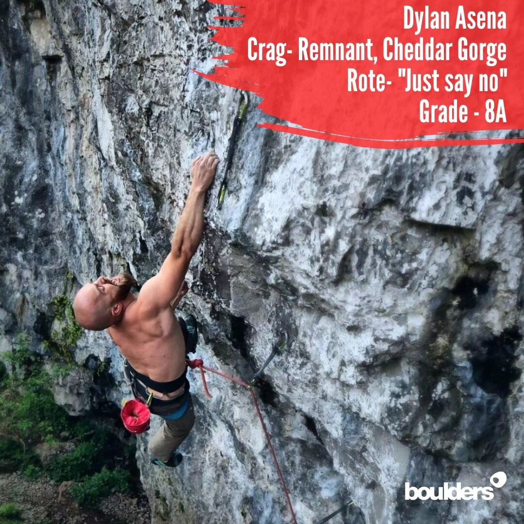 Our first Climbing Community post! 
Here we have the wonderful Dylan taking on &quot;Just say no&quot; at Remnant, Cheddar Gorge! 8A! 

BEAUTIFUL CLIMB DUDE!

Send us your send via email at:
cheltenham@bouldersuk.com
Or DM us to be featured next!

Do