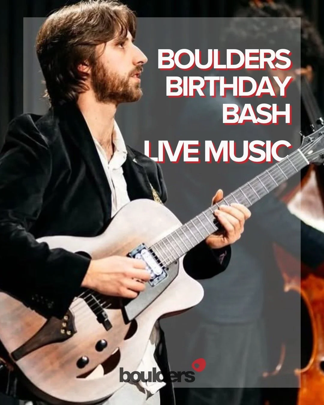 🎸 We have the amazingly talented @Aidan_Pope_Music coming to play live music during our Birthday Bash. It's shaping up to be a fantastic day!

Haven't got tickets yet? Check the link in our bio. Got a question? Send us a DM!

#BouldersBirthdayBash #