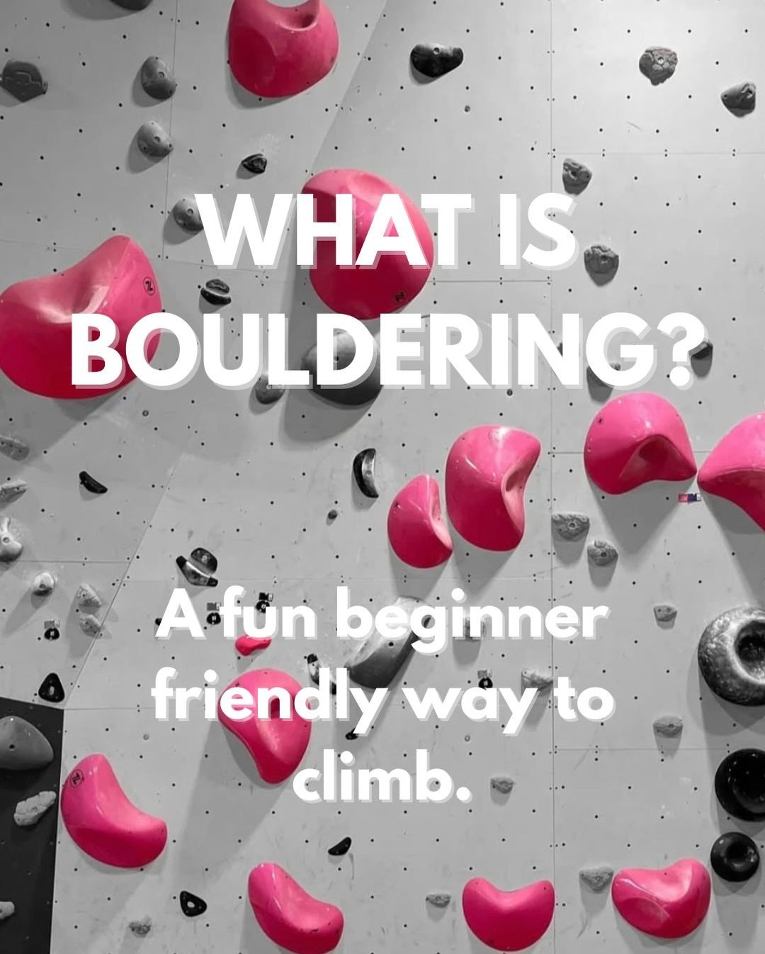 Ever wondered what bouldering actually is?🤔

It&rsquo;s climbing short walls, without ropes, with mats underneath, and it&rsquo;s WAY more beginner-friendly than most people expect.

If you&rsquo;ve been curious, this is your sign to give it a go 👋