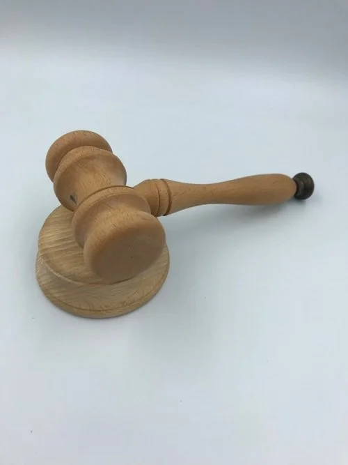 Irish Beech Handmade Block and Gavel