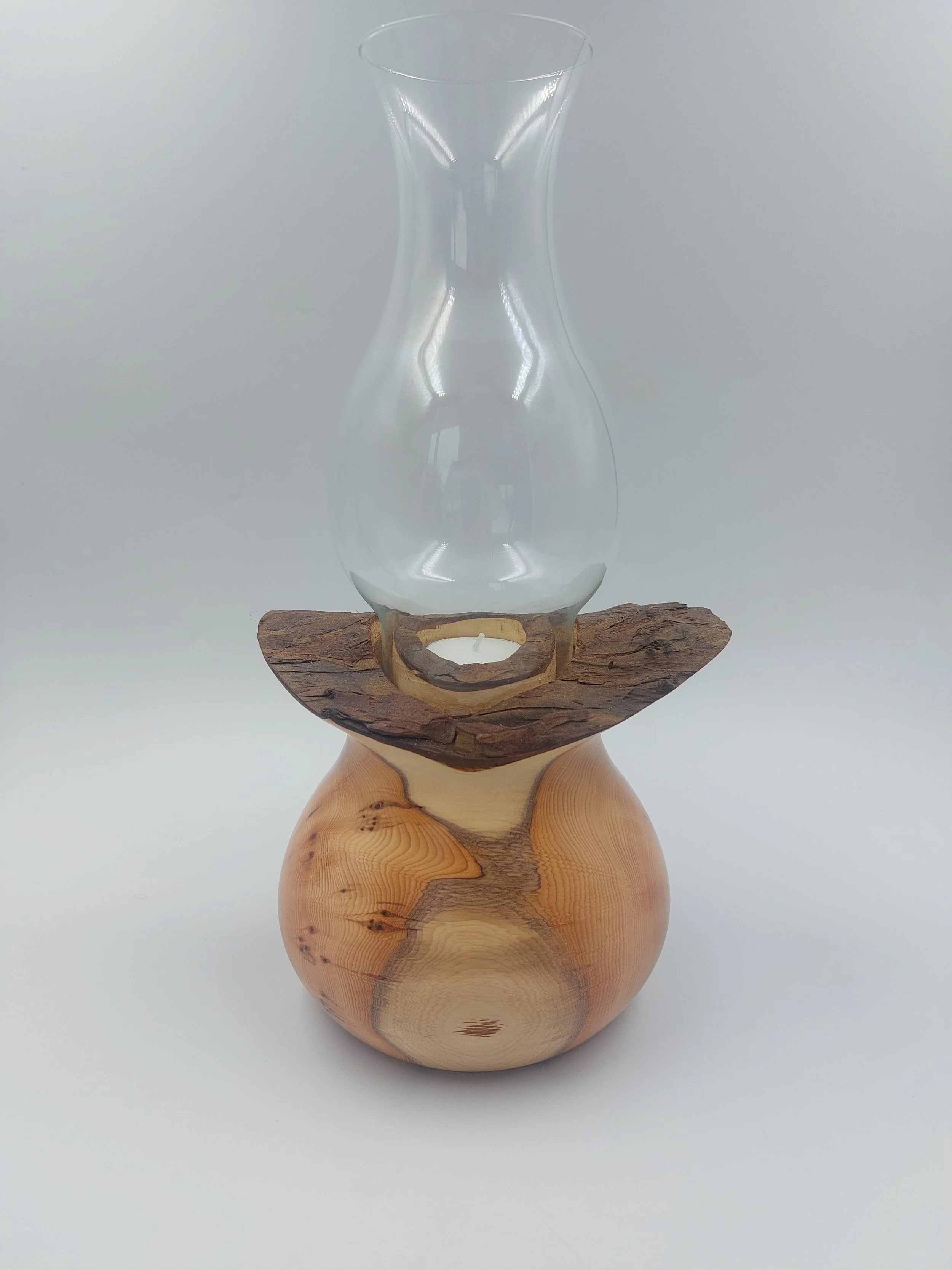 Irish Yew Globe with Glass Funnell