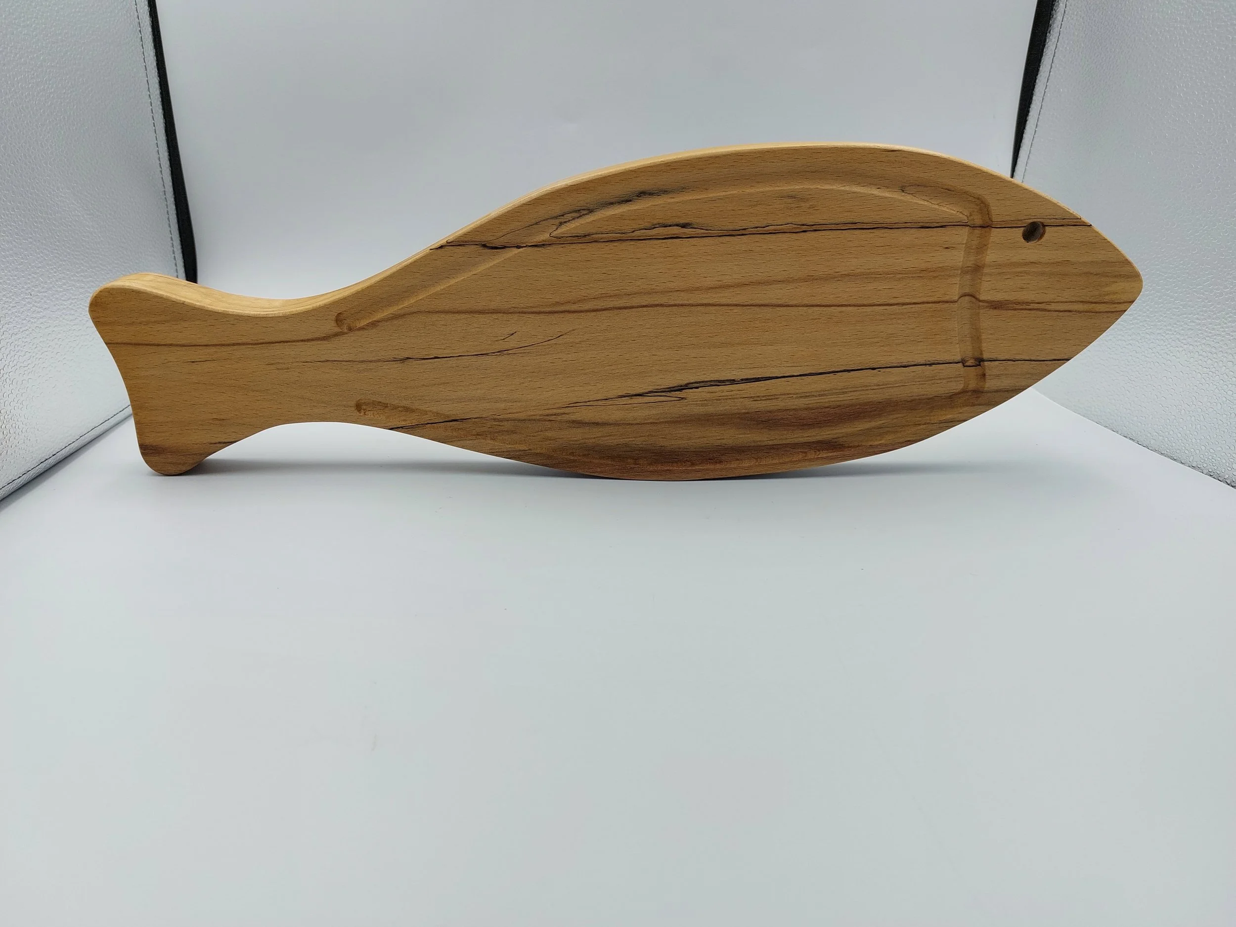 Wooden Fish Chopping Board - Handmade Irish Spalted Beech