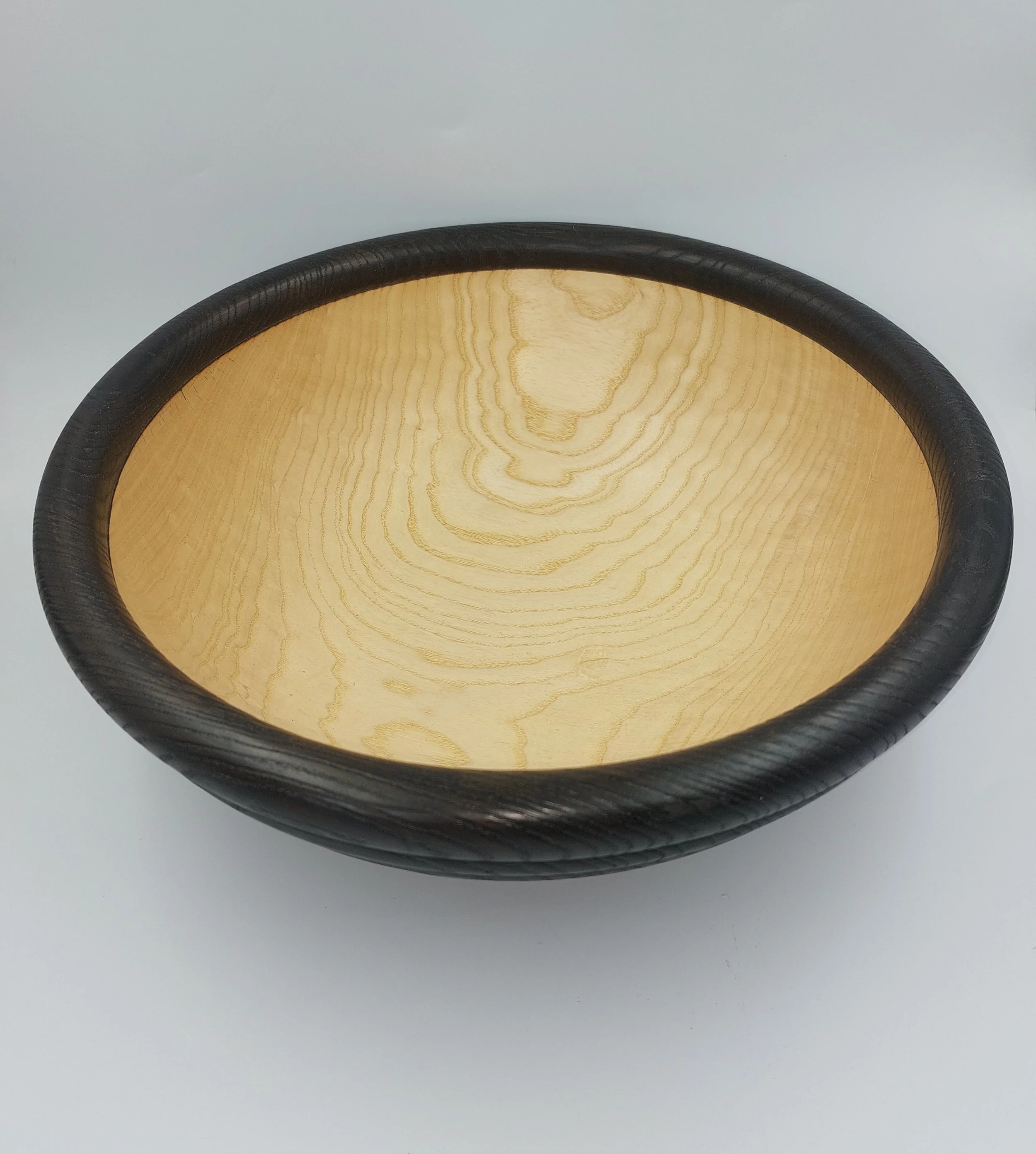 Irish Ash Ebonised and Beaded 15x5 inch bowl