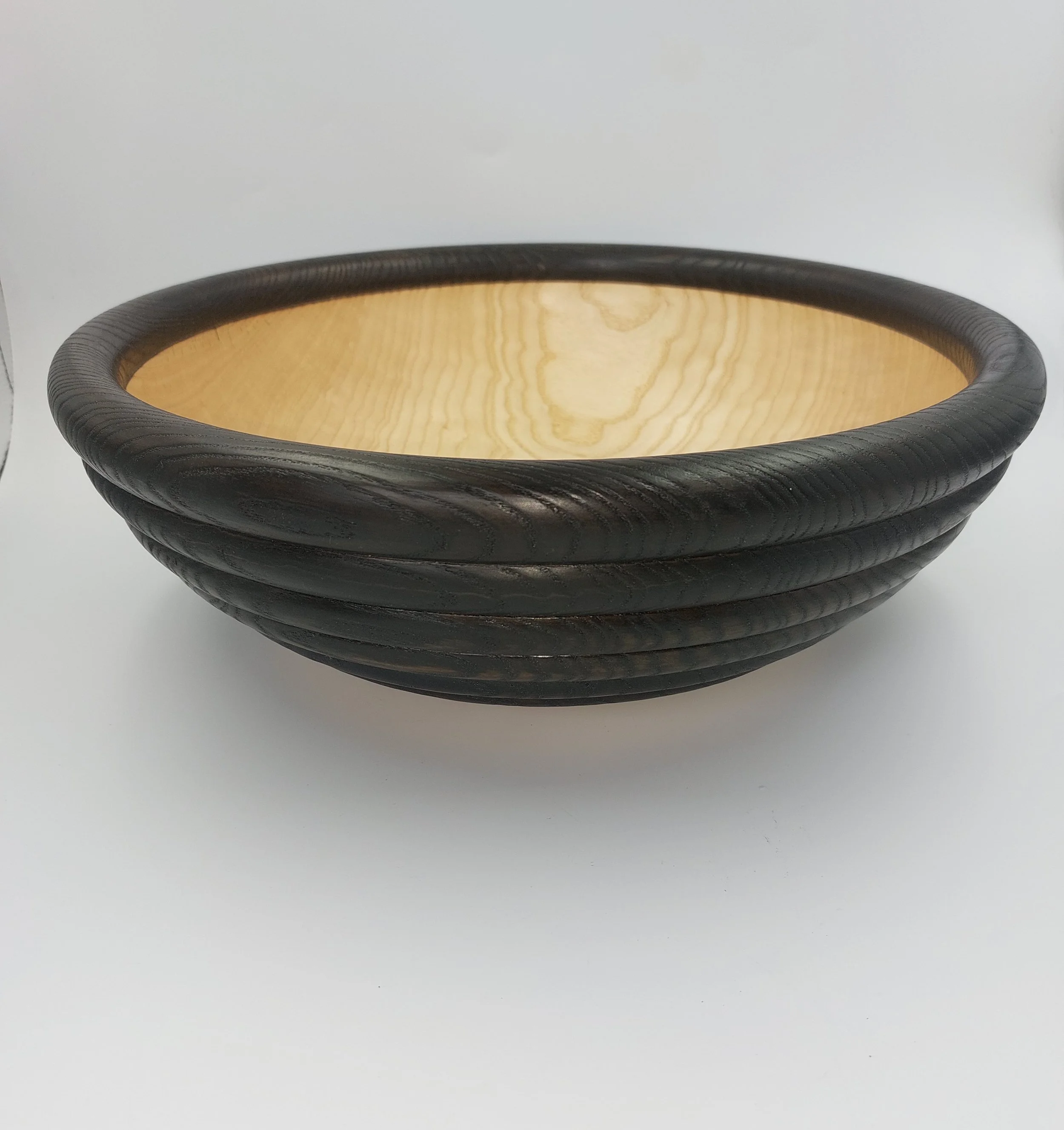 15x5 Inch Irish Ash Ebonised and Beaded Bowl 200426 b.jpg