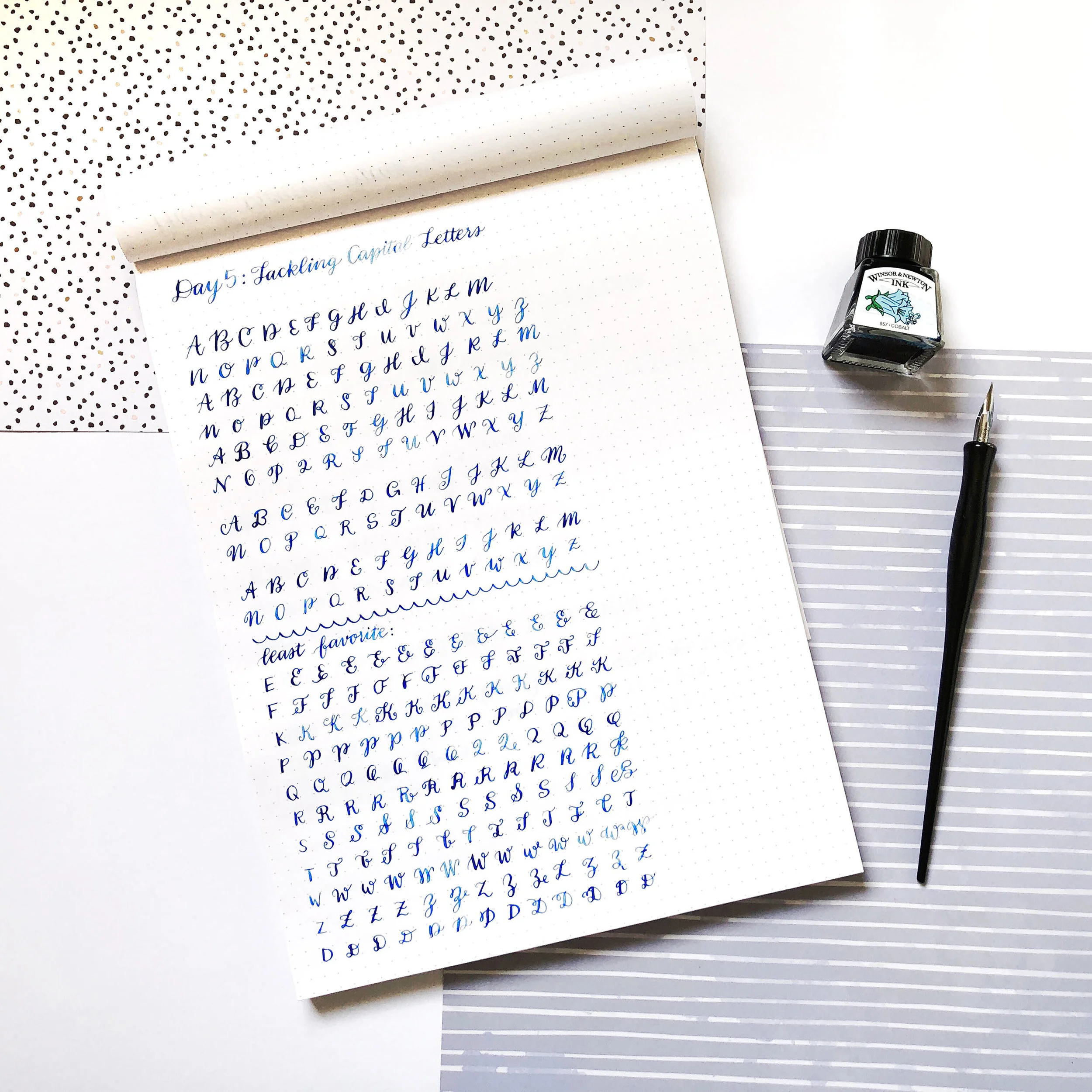 Script Calligraphy Challenge