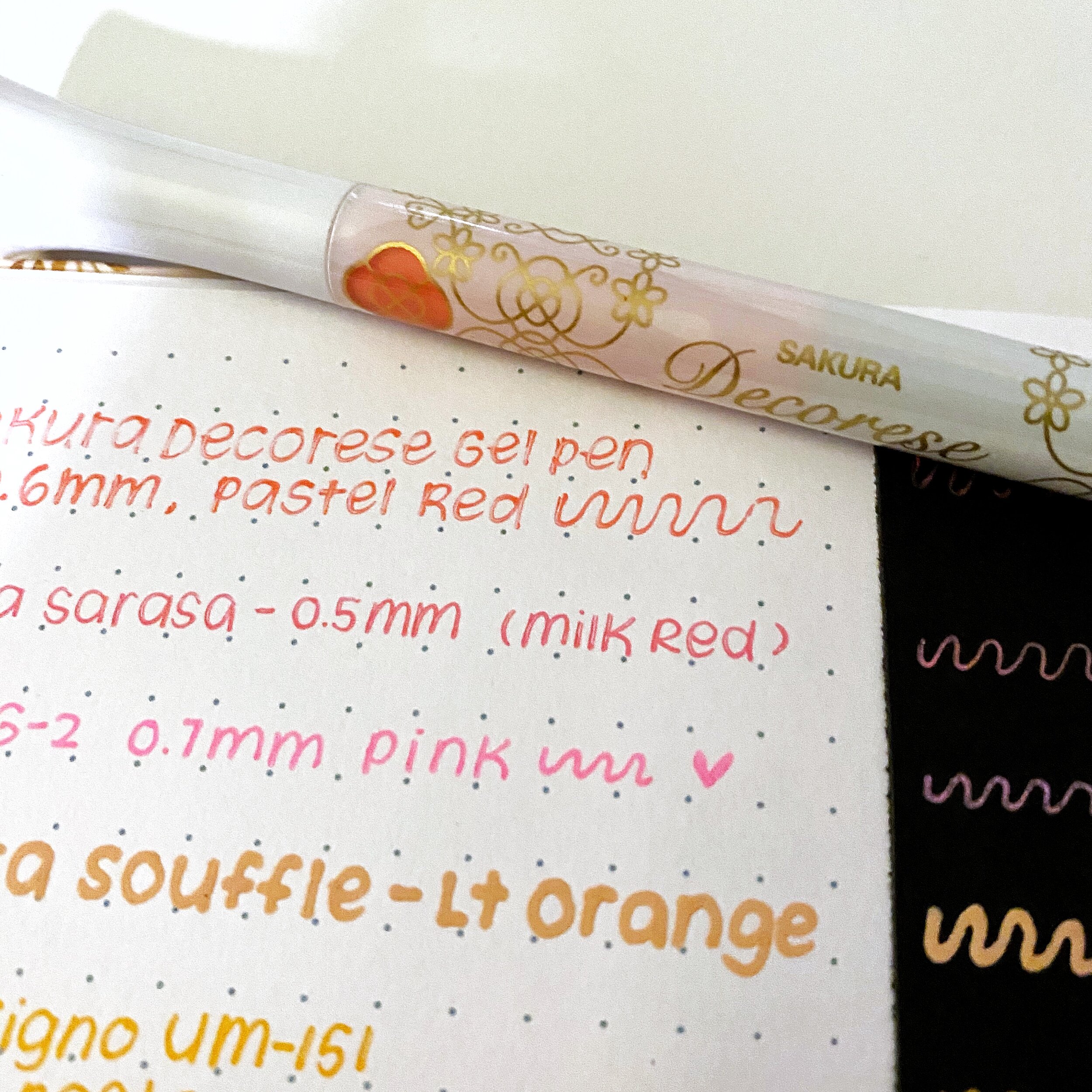 Opaque Pastel Gel Pens Swatches & Review — Cloris Creates