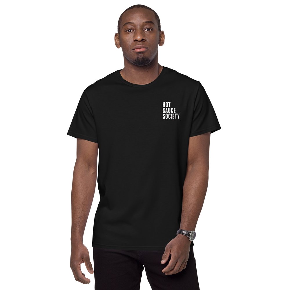 Hot Sauce Society Unisex Cotton T-shirt in Black