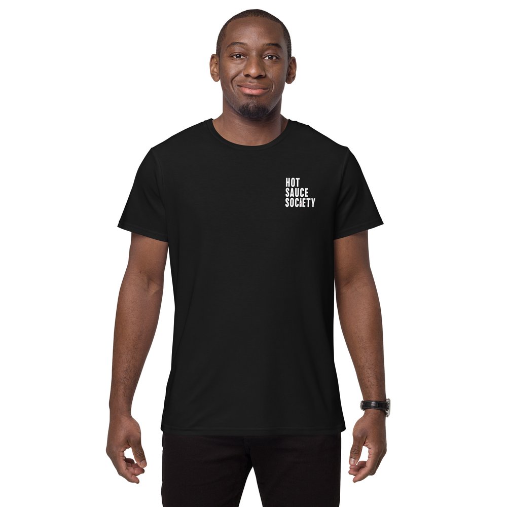 Hot Sauce Society Unisex Cotton T-shirt in Black