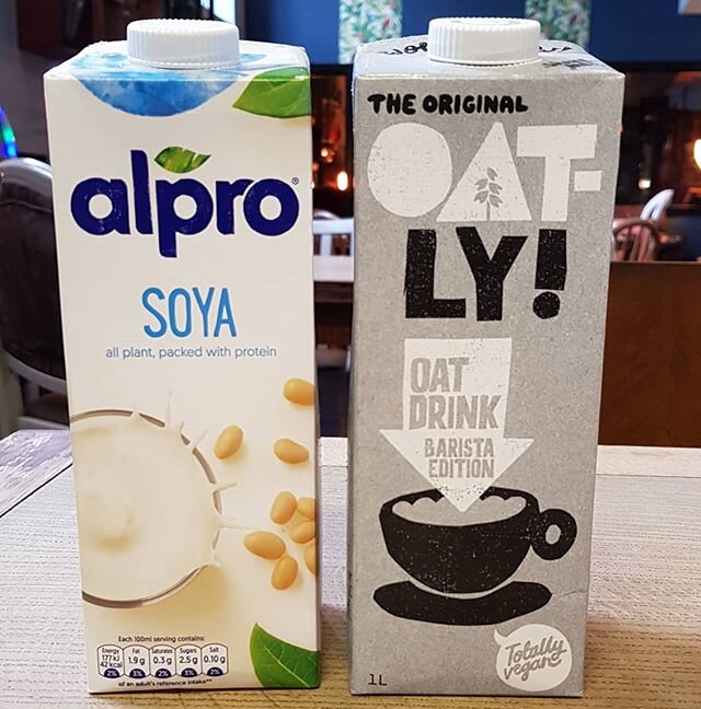 Hello all! Come and try our Dairy Free milk we have Oat and Soya for you to try at no extra cost! ..so come on down and have yourself a warm mug of Tea or Coffee ☕