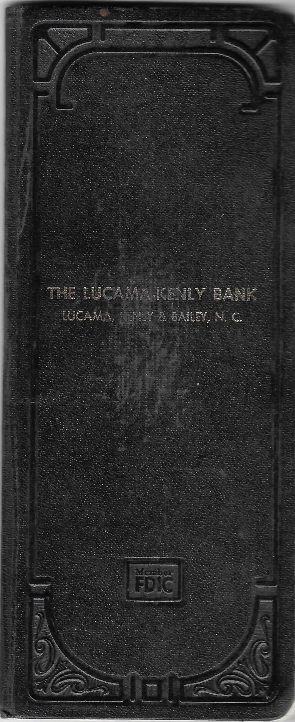 Lucama Kenly Bank Book