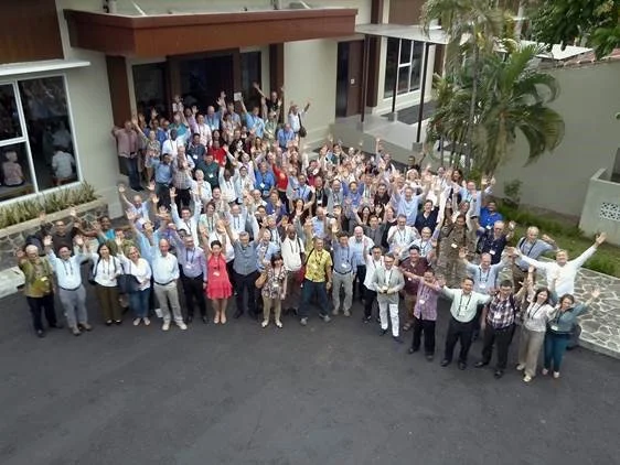 WWF representatives gathered from offices worldwide (courtesy WWF Indonesia)