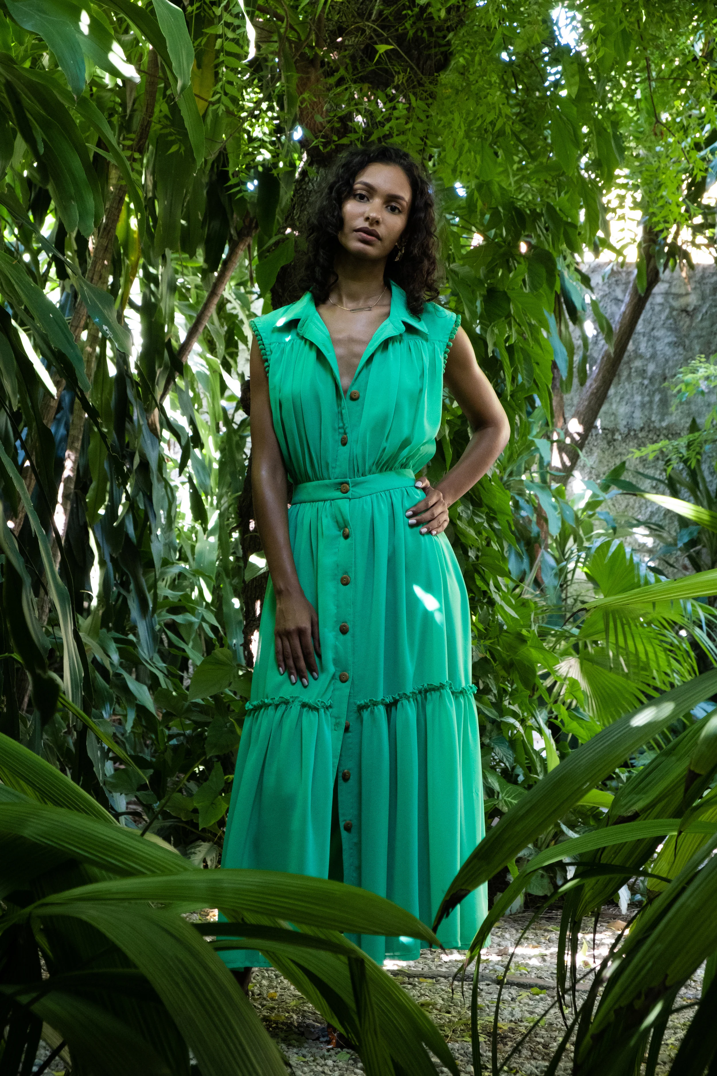 Makena  Parakeet Dress (Sleeveless)