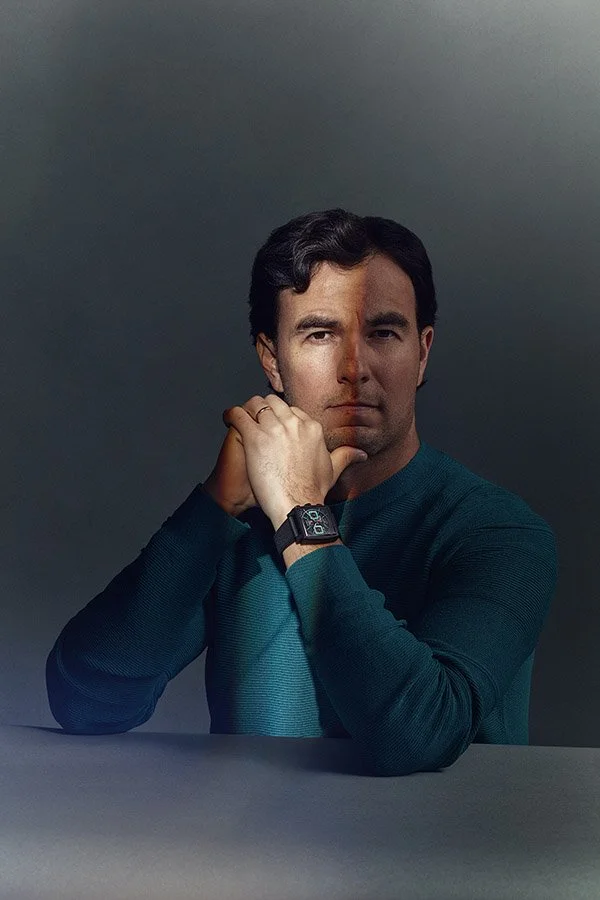 Sergio Pérez, racing driver, who races in Formula One for Red Bull Racing pictured by advertising photographer Jon Enoch
